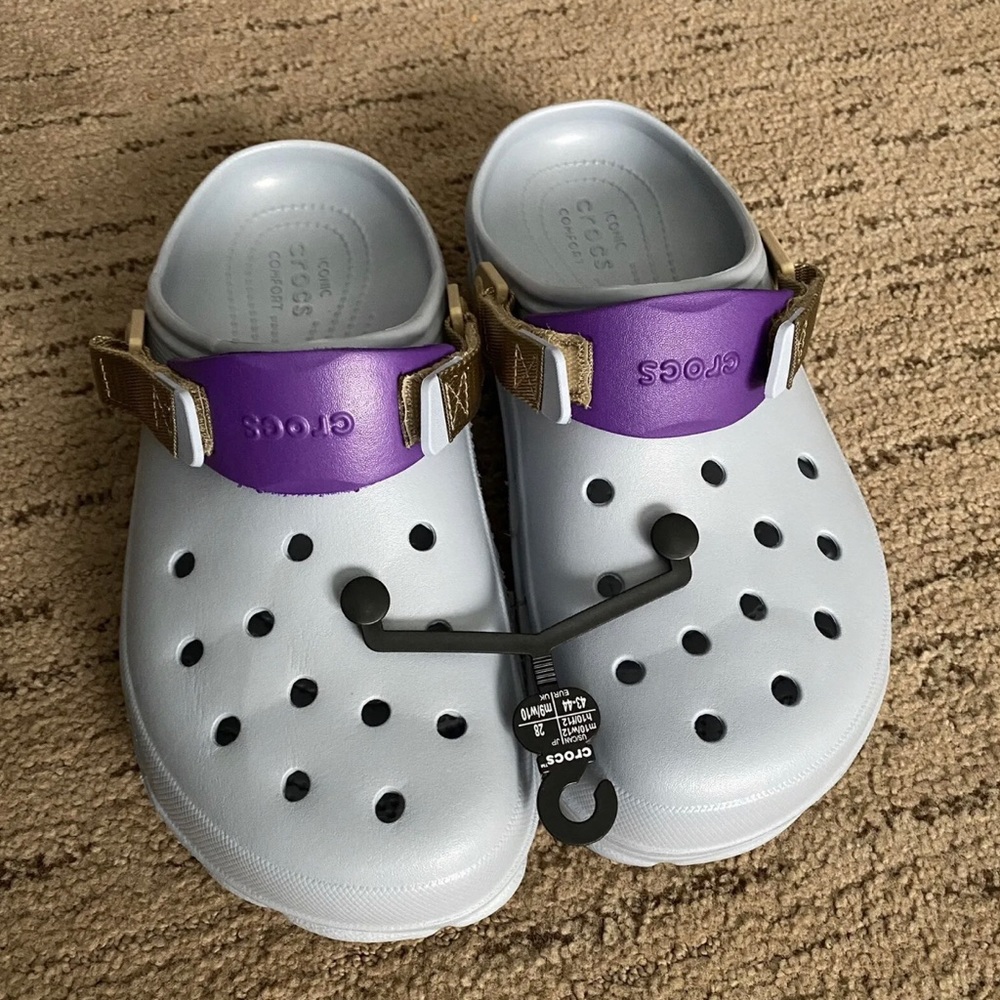 CROCS Classic ALL TERRAIN  Clog Sandals Grey Blue Tan Purple M10/W12 NEW